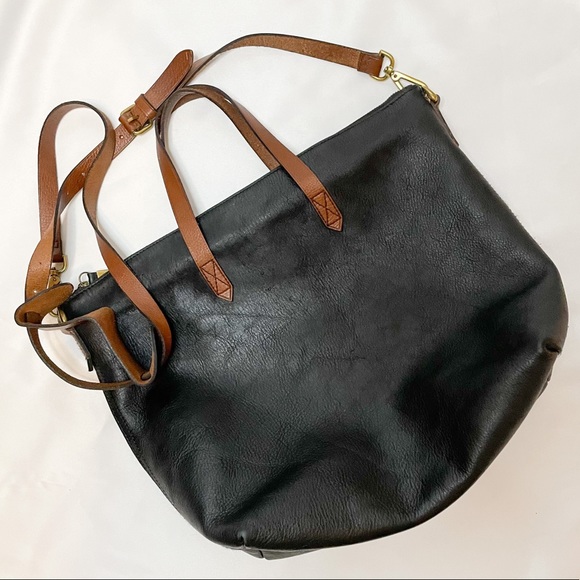 Madewell Handbags - Madewell Large Leather Transport Crossbody Tote